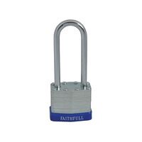 Faithfull Laminated Steel Padlock 40mm Long S...