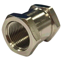 1/8inch BSPP Female Equal Socket Nickel Plated Brass Threaded Adaptor