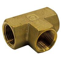 1/8inch BSPP Female Equal Union Tee Brass Threaded Adaptor