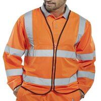 Fire Retardant Hi-Vis Jerkin Orange 4XL