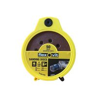 Flexovit Hook and Loop Sanding Disc 125mm Assorted (Dispenser 50)