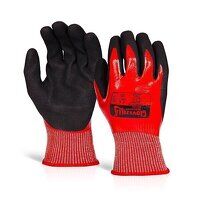 GLOVEZILLA WATERPROOF NITRILE CUT D GLOVE RED...