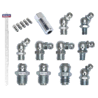 Sealey GNCSET Clip Strip Deal - Grease Nipples  Connectors