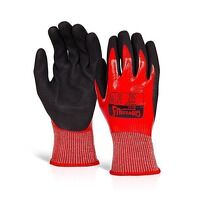 Glovezilla Waterproof Nitrile Cut D Glove Red...