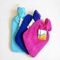 HOT WATER BOTTLE WITH FLEECE COVER