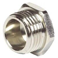 1/8inch BSPP Hexagon Head Blanking Plug Nickel Plated Brass Threaded Adaptor