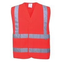 Hi-Vis Band and Brace Vest  (Red / L/XL / R)