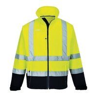 Portwest Hi-Vis Contrast Softshell (3L) (Yell...
