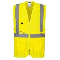 Hi-Vis Tablet Pocket Executive Vest  (Yellow ...