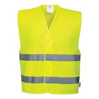 Hi-Vis Two Band Vest  (Yellow / 4X/5X / R)