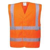 Hi-Vis Two Band & Brace Vest (Orange / XX3X /...