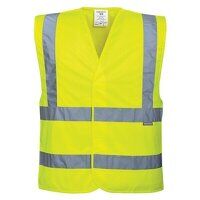 Hi-Vis Two Band & Brace Vest (Yellow / 4X5X /...