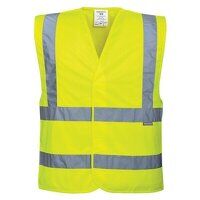 Hi-Vis Two Band & Brace Vest (Yellow / XX3X /...