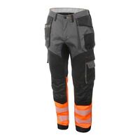 Hi-Vis Two Tone Trousers Orange/Black 34T Cer...