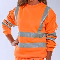 Hi-Visibility Sweatshirt Orange 4XL