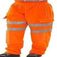 Hi Viz Jogging Bottoms Orange L