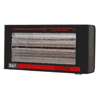 Sealey IR12 Infrared Quartz Heater - Wall Mounting 1.2W/230V