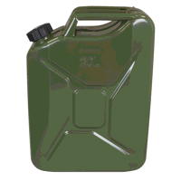 Sealey JC20SCG Screw Cap Metal Jerry Can 20L - Green