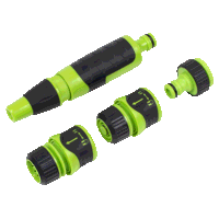 Sealey JS9611 Deluxe Hose Nozzle  Connector Set 4pc
