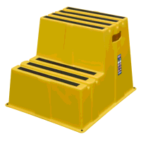 Sealey KS6 Heavy-Duty 2-Step Safety Steps wit...