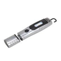 LED3602BA Sealey Rechargeable 360° Inspection Lamp 7 SMD + 3W LED Brushed Aluminium Lithium-ion