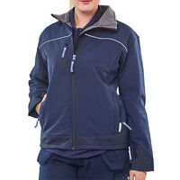 Ladies Soft Shell Jacket Navy Blue XL