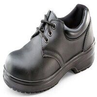 Ladies Tie Shoe Black 39/06