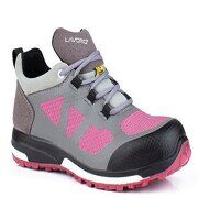 Leia Ladies ESD Shoe Grey/Pink 07