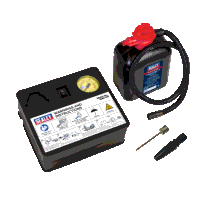 Sealey MAC10S Tyre Inflator 12V  Emergency Puncture Sealant Kit