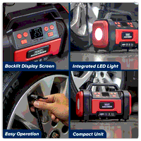 Sealey MAC13DR Rechargeable Tyre Inflator  High Volume Air Pump 12V