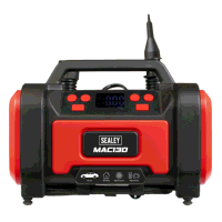 Sealey MAC13D Tyre Inflator  High-Volume Air Pump 12V/230V AC