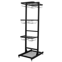 Sealey MS081FS2 Freestanding Motorcycle Helmet  Gear Storage