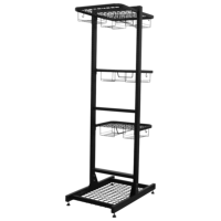 Sealey MS081FS2 Freestanding Motorcycle Helmet  Gear Storage