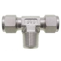 6mm Tube OD x 1/4inch BSPT Male Branch Tee Tw...