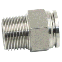 6mm x 1/8inch BSPT Male Connector Stainless S...