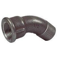 2inch BSP Male Female Bend 45 Deg Black Malle...