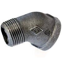 3/4inch BSPT Male Female Elbow 45 Degree Band...
