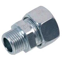 10mm x 1/4inch BSPT Male Stud Coupling Steel ...