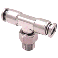 4mm x 1/4inch NPT Male Swivel Branch Tee Stai...