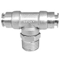 10mm x 1/4inch BSPT Male Swivel Branch Tee Ni...