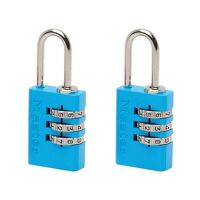 Master Lock Aluminium  3-Digit Combination 20mm Padlock Colour x 2