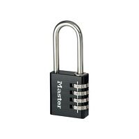 Master Lock Black Finish 40mm 4-Digit Combination Padlock - 51mm Shackle