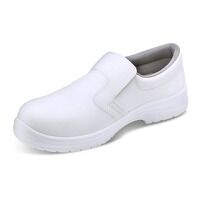 Micro-Fibre Slip On Shoes S2 White Size 13
