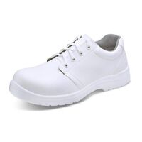 Micro-Fibre Tie Shoes S2 White Size 08