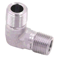 1/8inch NPT Male x Male 90 Deg Elbow Stainles...