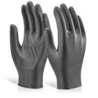 Nitrile Disposable Gripper Glove Powder Free ...