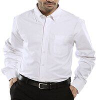 Oxford Shirt Long Sleeve White 17inch Neck