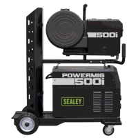 Sealey POWERMIG500i 500A Professional Gas/Gasless MIG/TIG/MMA Inverter Welder With Portable Wire Feeder 400V/3ph