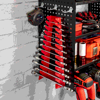 Sealey PTSR4 Power Tool Storage Rack with Shelves