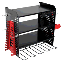 Sealey PTSR4 Power Tool Storage Rack with She...